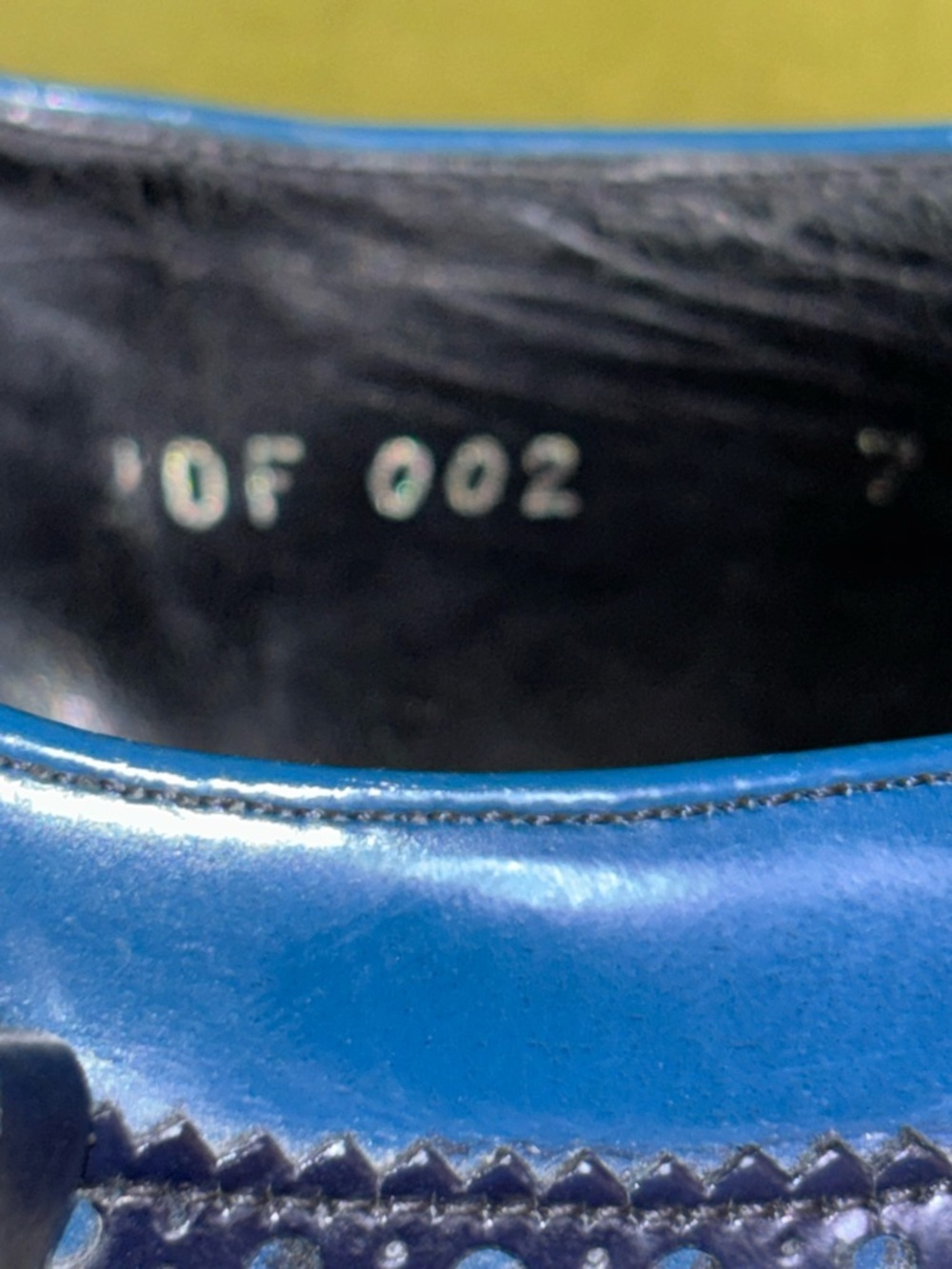 Prada Men's two tone navy blue shiny Leather Dress Monk Shoes w/ Tassel size 7 - Picture 10 of 10